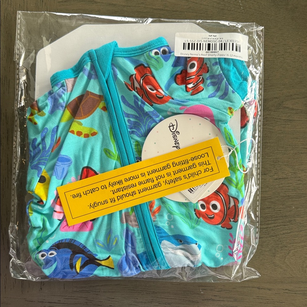 NIB Little Sleepies Nemo’s Reef shorty